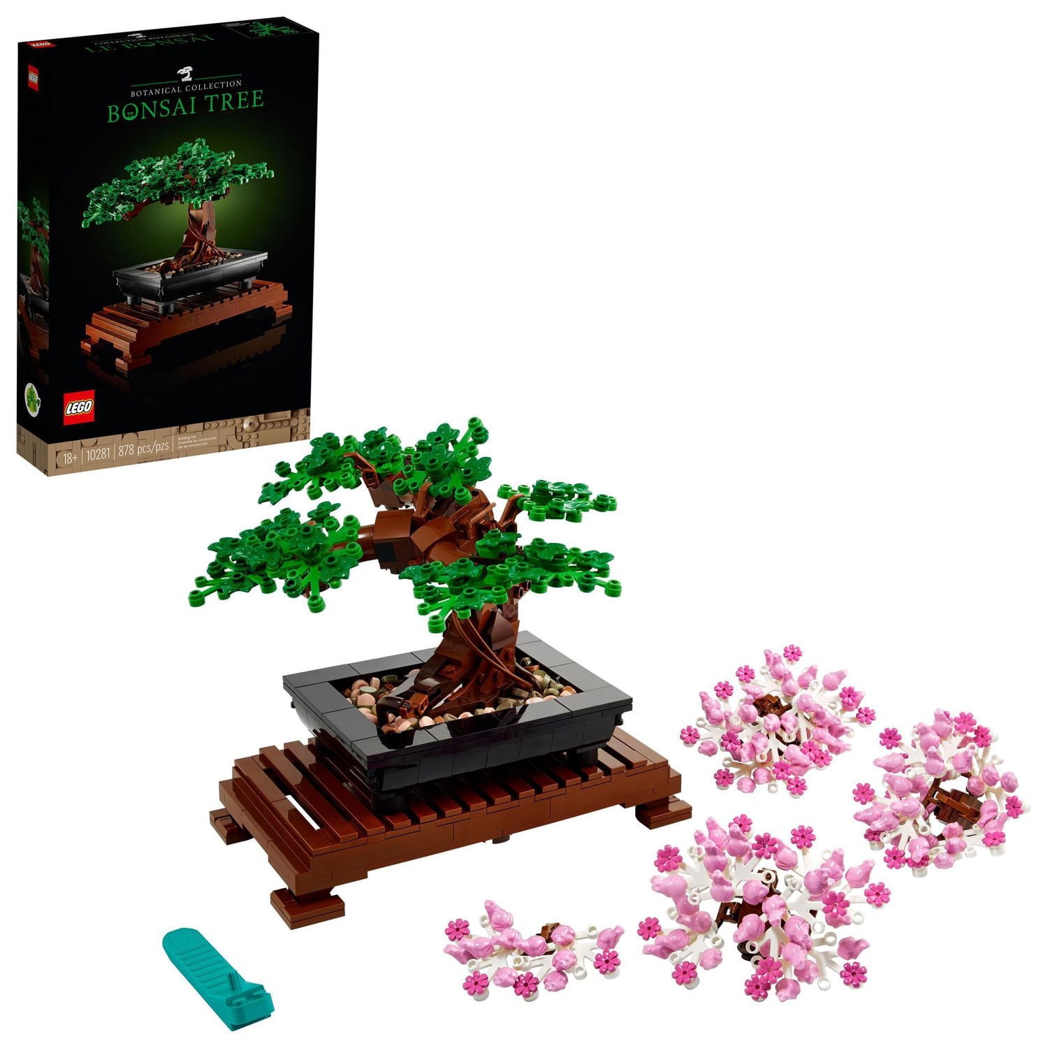 LEGO Icons Bonsai Tree Building Set - Artificial Bonsai Tree Plant for Home Decor, Adults Ages 18+ - Faux, Fake Plants for Table, Desk, Office - Creative Birthday Gift for Her & Him - 10281