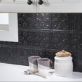 thumbnail image 2 of FASÄDE Traditional Style 10 Decorative Vinyl Backsplash Panel in Brushed Onyx (6X6 Inch Sample), 2 of 5