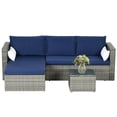 thumbnail image 1 of Outsunny 3-Piece Patio Furniture Set, Rattan Wicker Outdoor Sofa Set, 1 of 7