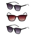 thumbnail image 1 of "The Modish" Womens Fashion Reading Sunglasses – Full Lens Reader, UV Protection, Stylish & Comfortable (3 Pack) - Jet/Tortoise - 2.25, 1 of 8