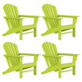 thumbnail image 1 of Chaise Adirondack Classique d'Extérieur (Ensemble de 4) en Vert Lime, 1 of 8