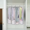 thumbnail image 4 of Birdeem Garment Bag Suit Bag for Closet Storage and Travel Foldable Garment Bag with Two Transparent Window for Hanging Clothes Travel Suit Bag for Suits Skirts Jacket, 4 of 12