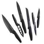 Granitestone NutriBlade 6 Piece Nonstick Kitchen Knife Set with Ultra Sharp Stainless Steel Blades and Ergonomic Grip Dishwasher Safe
