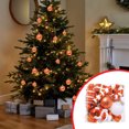 thumbnail image 4 of TopLLC 32 Pcs Christmas Tree Hanging Ornaments Set, Pre-Tied Shatterproof Plastic Assorted Baubles with Rope, Glitter Xmas Tree Decorative Pendants Christmas Decorations for Party Holiday Wedding, 4 of 6