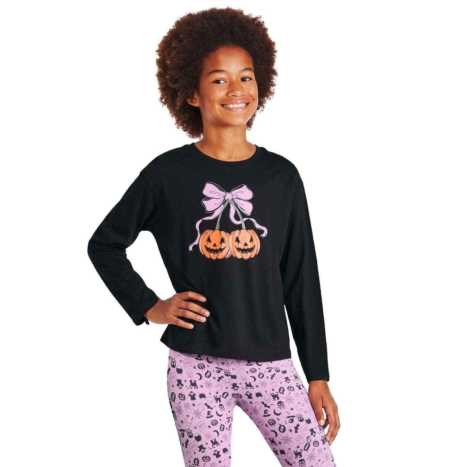 George Girls' Halloween Long-Sleeve T-Shirt