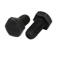 thumbnail image 2 of Unique Bargains 8.8 Grade M10x20mm Full Threaded Left Hand Thread Hex Head Bolt Black 2pcs, 2 of 2