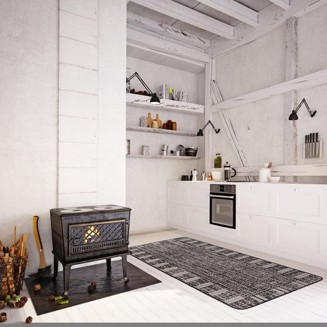 ECARPET Kitchen, Hallway, Laundry Room, Entrance, Kids Room, Bathroom Mat & Utility Rug, Non Slip Rubber Backing
