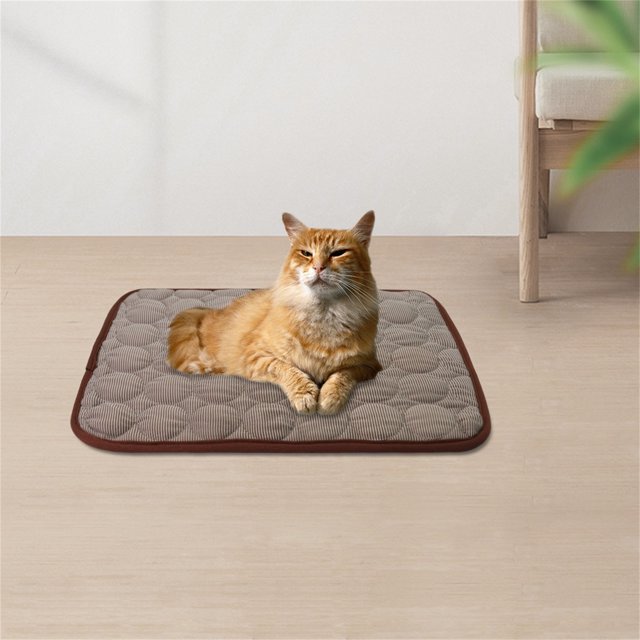 LSLJS Dog Ice Silk Mat Summer Pet Mat Sleeping Mat Cooller Lce Mat, Pet Supplies