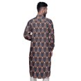 thumbnail image 4 of Atasi Kurta Traditionnel en Rayonne Imprimée à Col Mandarin pour Hommes Chemise Décontractée, 4 of 6