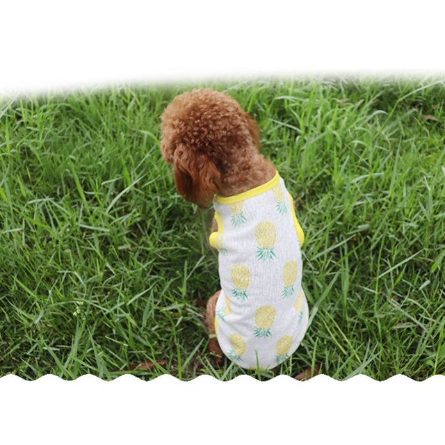 Pet Dog Cute Vest Summer Outing Printed Cool Breathable Pet Clothing For Small Medium Dogs