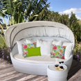 thumbnail image 2 of Joita Oreiller Intérieur/extérieur Tropical Islands - Tissu Polyester Vert (Lot de 3), 2 of 5