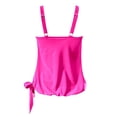 thumbnail image 3 of Women's Split Tankini Swimwear Top - Printed Square Corner Design, Polyester, S-XXL, Mix & Match Beachwear, 3 of 5