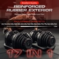 thumbnail image 4 of 90 Lb Adjustable Dumbbell: Adjusts From 10-90 Lbs, 17 Adjustable Weight Settings | Space Efficient Compact Design, Easily Switch Exercises Workouts | Dumbbells Weight Set for Fitness & Home Gym, 4 of 15