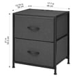 thumbnail image 4 of Mainstays 2-Pack Fabric Nightstand, 4 of 9