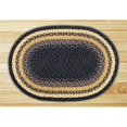 thumbnail image 1 of Earth Rugs 10-079 Lt. Tapis Cœur Bleu-Noir Bleu-Moutarde, 1 of 3
