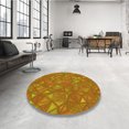 thumbnail image 4 of Ahgly Tapis Rectangulaire Lavable en Machine Intérieur Transitionnel Acajou Brun, 2 Pieds x 4 Pieds, 4 of 7