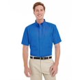 thumbnail image 1 of Harriton Chemise en Sergé à Manches Courtes pour Hommes Foundation 100 % Coton avec Teflonâ„¢, 1 of 2