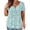 Colorant, variante sur EGNMCR T-Shirts pour Femmes Femmes Grande Taille Col en V Imprimé Teinture sur Nœuds à Boutons Manches Courtes Hauts T-Shirt Blouse