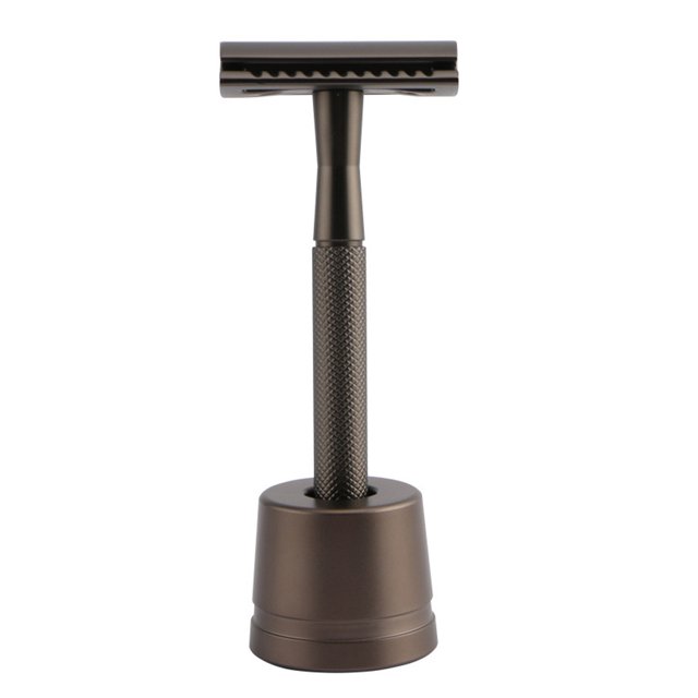 Safety Razor | Perfect for Everyday Use | Barbershop Quality Close Smooth Shave | Luxury Razor for Men,Matt black