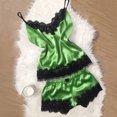 thumbnail image 1 of LSLJS Women Lace Satin Bra Camisole Sling Tops Shorts Pajamas Two Piece Set, Lingerie Sets, 1 of 4