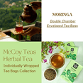 thumbnail image 3 of McCoy Teas Moringa Herbal Tea, Individually Wrapped Double Chamber Tea Bags, 20 Count, 3 of 6