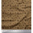 thumbnail image 1 of Soimoi Satin Silk Fabric Snowflake Artistic Print Sewing Fabric Yard 42 Inch Wide, 1 of 3