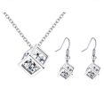 thumbnail image 3 of XZNGL Fashion Crystal Drop Earring Necklace Dangle Earrings Long Jewelry Set, 3 of 9