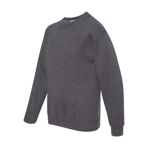 Gildan - Chandail Molletonné pour Jeunes en Mélange Épais - 18000B - Gris Chiné Foncé - Taille : m