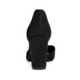 thumbnail image 4 of BLISSFUL STEP Women's Ankle Tie Block Heel Pointed Toe Dress Pumps, 4 of 7
