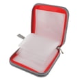 thumbnail image 4 of Milaget CD/DVD Wallet 40 Disc Capacity Storage Carrying Hard Case Bag Protector Red, 4 of 8