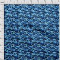 thumbnail image 4 of oneOone Cotton Jersey Blue Fabric Abstract Sewing Craft Projects Fabric Prints By Yard 58 Inch Wide, 4 of 4