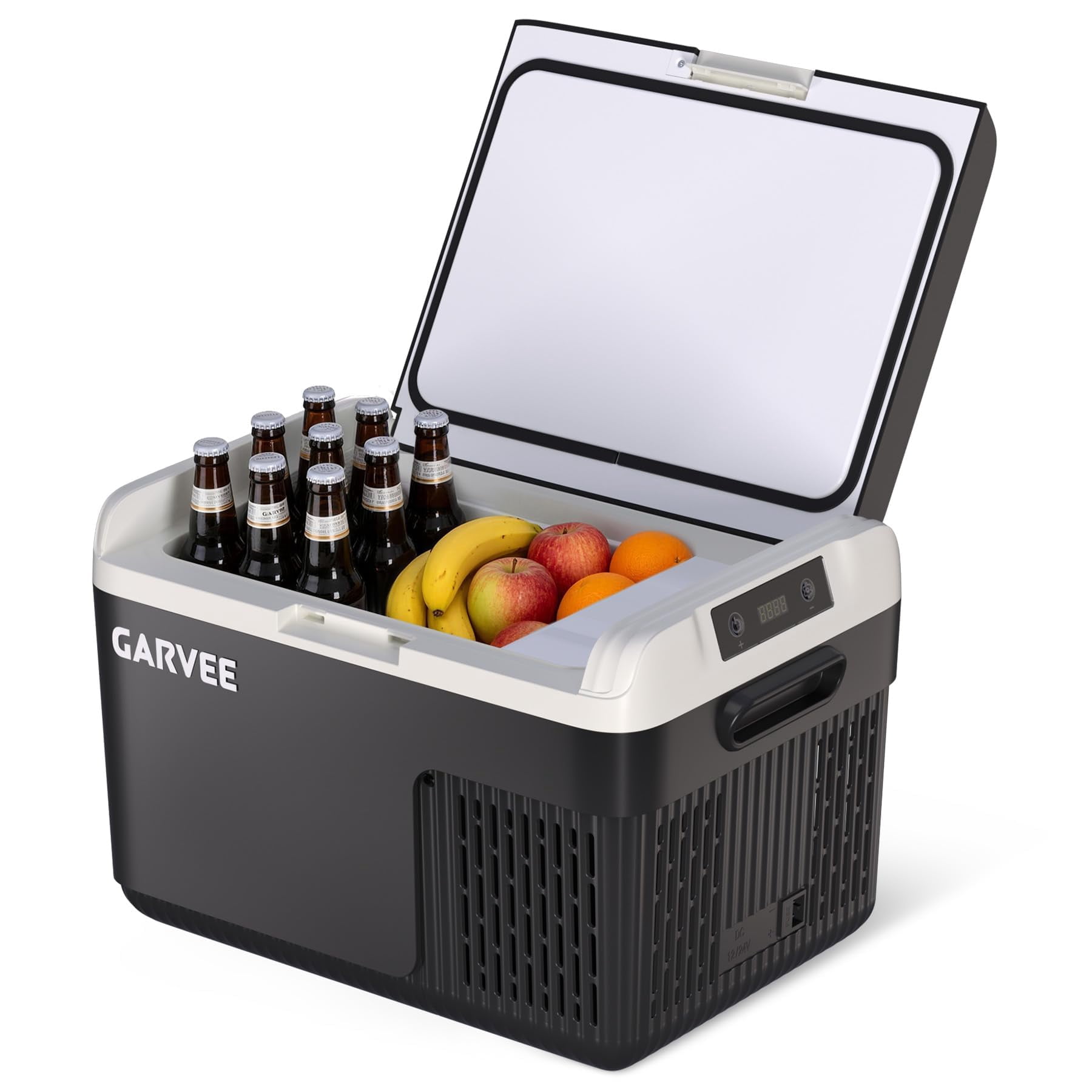 BeesClover Car Refrigerator, 13QT(12L) Car Fridge Portable Freezer Compressor Electric Cooler, Portable Refrigerator, Rapid Freezing, -4°f to 68°f (-20°c to 20°c), 12/24V