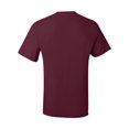 thumbnail image 3 of Hanes Beefy-T Men`s Pocket T-Shirt, S, Maroon, 3 of 5