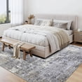 thumbnail image 4 of BERTHMEER 4'x6' Area Rugs for Kitchen Bathroom Living Room Entryway Laundry Abstract Washable Non Slip Modern Contemporary Throw Rugs Carpets Tapis, Blue Gray, 4 of 9