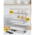 thumbnail image 3 of Electric Chafing Dish, 9QT Rectangular Buffet Servers and Warmers Stainless Steel Chafing Dish Buffet Set, Commercial Food Warmer with Temperature Control Display for Parties, Catering, Festivals, 3 of 7