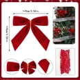 thumbnail image 5 of Aufmer 25 Pcs Small Velvet Christmas Bows, Bows for Wreath Gift Craft, Wedding Party Home Decoration, 5 of 5
