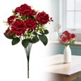 thumbnail image 2 of Artificial Flower Artificial Hydrangea Bouquet with Flower Arrangement for Wedding Home Decor Table Centerpiece (37Cm/14.57In) Artificial Rose Bouquet Silk Flower Arrangement Home Decor Flowers Fake, 2 of 9