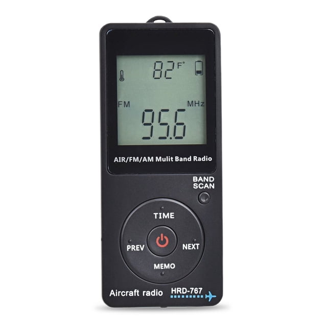 HRD-767 FMAMAIR Multi-Bandes Écran LCD Blacklit avec Verrouillage et Sac de Rangement pour Écouteurs