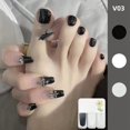 thumbnail image 2 of Riforla Three Color Nail Polish No Baking Quick Drying Set Durable Tearable Water Based Manicure 1ml Nail Polish, 2 of 3