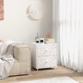 thumbnail image 2 of HOMCOM Nightstand, Bedside Table with 2 Drawers, Mid-Century Style, White, 2 of 10