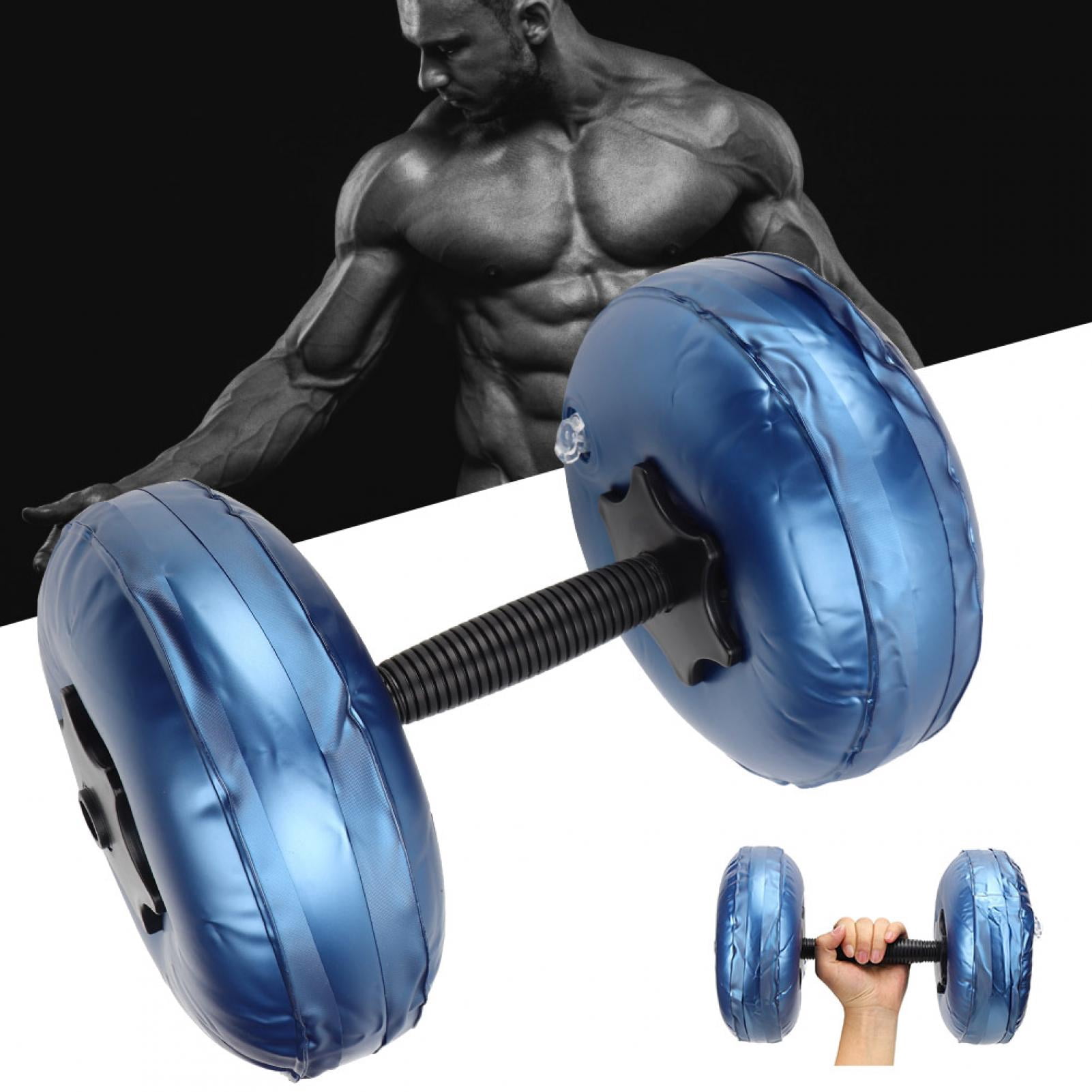 Yoga Shaping Fitness Dumbbell, Water Filled Dumbbell, Portable Muscle Training Dumbbell for Women Men Blue 8-10KG  Dumbbell