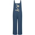 thumbnail image 3 of Kcodviy Combinaison Ample pour Femmes avec Bretelles et Poches, Combinaison Imprimée pour Femmes, Style Décontracté, Justaucorps, Combinaison de Plage pour Femmes, 3 of 4