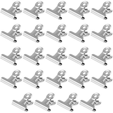 fishlice Binder Clips, Silver, 24 Count