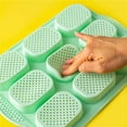 thumbnail image 1 of Oleegame 1PC Tin Foil Roll 9 Grids Multi Color Kitchen Silicone Oval Cake French Bread Baking Pan Non Stick Kitchen Utility Green, 1 of 4