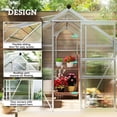 thumbnail image 4 of Outsunny Greenhouse, Walk-In Hot House, Clear PC Board with Sliding Door, 4 of 10