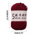 thumbnail image 3 of Clearance Tyidzon Wool Yarn for Crocheting Soft Crochet Thread Yarn, Lightweight Wool Yarn for Crochet Hand Knitting Crocheting Crafting, 3 of 6