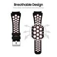 thumbnail image 2 of Tignapoo 22mm Universal Silicone Watch Strap - Breathable and Lightweight Replacement Band with Adjustable Buckle, Available in Multiple Colors Including Black and Pink, Ideal for Sports and Daily, 2 of 6