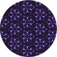 thumbnail image 1 of Ahgly Company Tapis Rond Lavable en Machine Intérieur Transitionnel Violet Profond, 8 Pieds Rond, 1 of 7