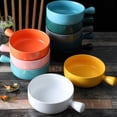 thumbnail image 3 of Xingzhi Enjoy Soup In Style With Cute Porcelain Bowls Suitable For All Occasions Durable Ceramics Versatile Orange, 3 of 6