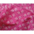 thumbnail image 4 of oneOone Silk Tabby Fabric Leaves & Floral Block Print Fabric By The Yard 42 Inch Wide, 4 of 4